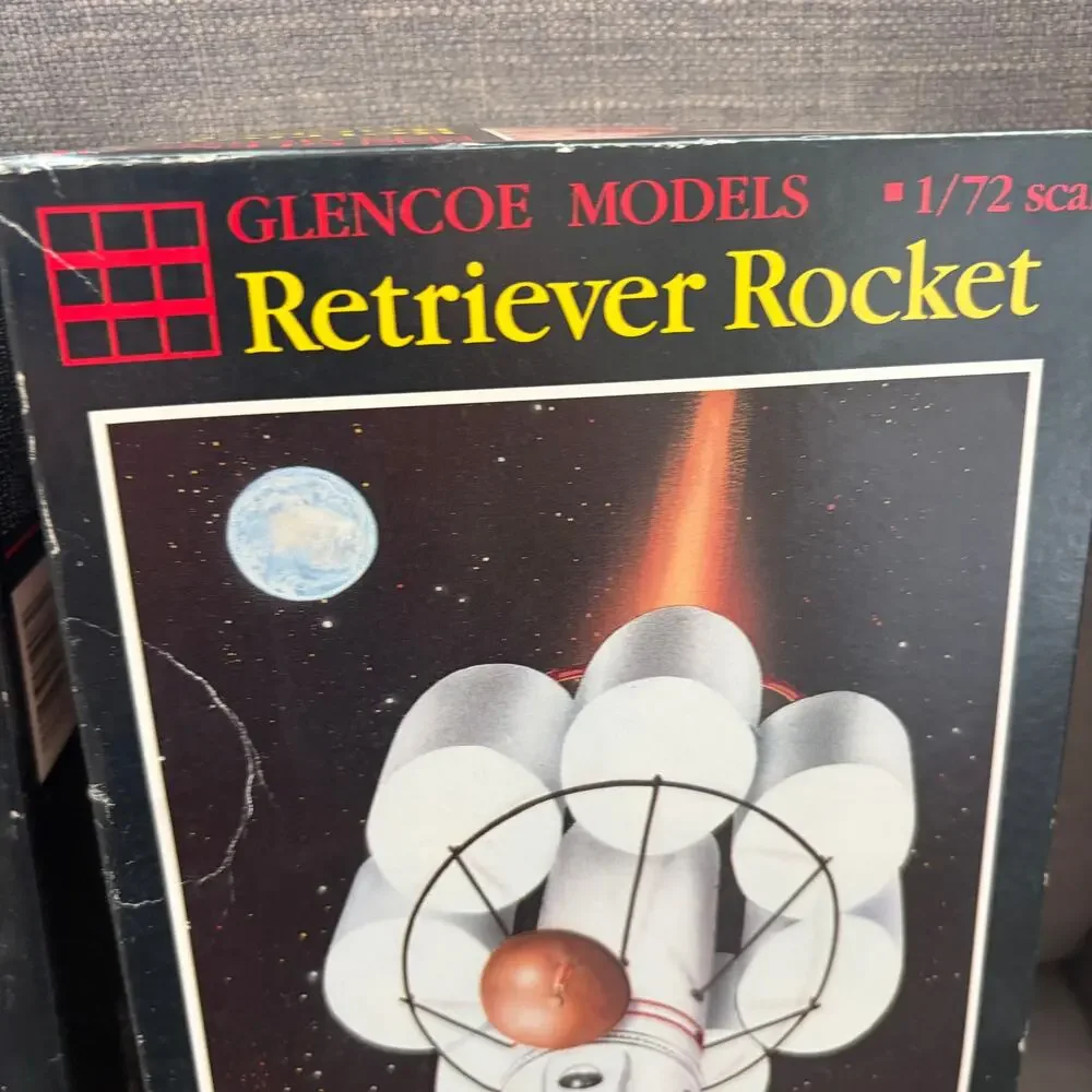 Glencoe Models Vintage LOT Of 2 Retriever Rocket, Three Stage Ferry Rocket Kits